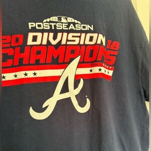 2018 Atlanta Braves Post Season Division Champions  T Shirt Size XL